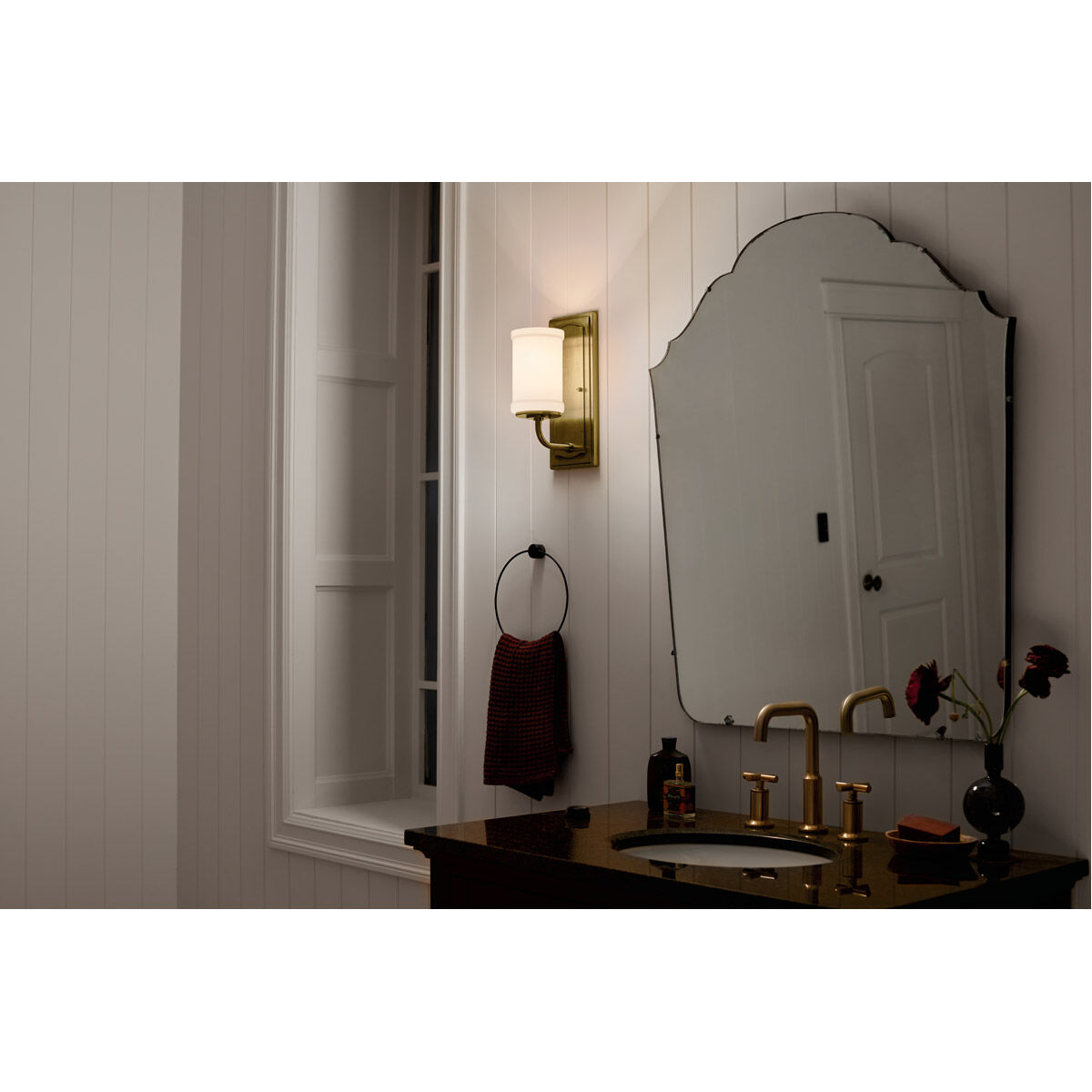 Homestead Vetivene 1 Light 6 inch Natural Brass Wall Sconce Wall Light, Vetivene