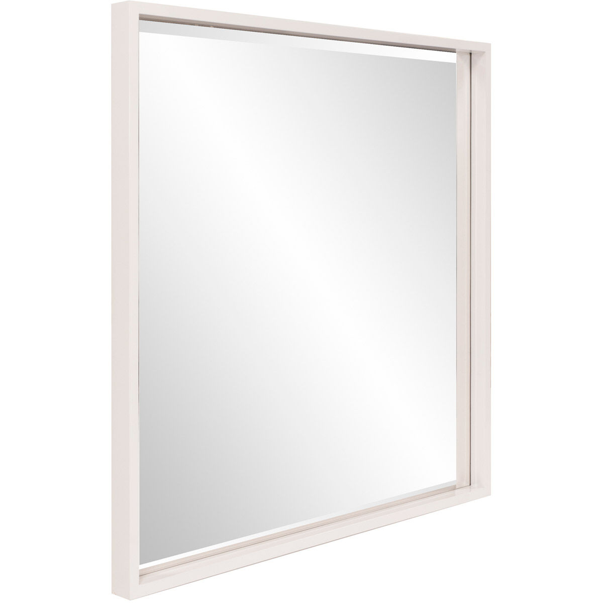 Isa 40 X 40 inch Glossy White Wall Mirror