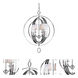 Oscar 4 Light 21.5 inch Chrome Pendant Chandelier Ceiling Light