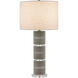 Lofitt 29.75 inch 150 watt Gray and Clear Table Lamp Portable Light