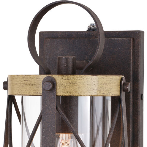 Harwood LED 12 inch Oxidized Iron and Burnished Elm Outdoor Wall
