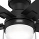 Anisten 52 inch Matte Black with Matte Black/Dark Gray Oak Blades Ceiling Fan