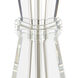 Duveen 31.5 inch 150 watt Clear and Polished Brass Table Lamp Portable Light