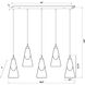 Aimie Linear Chandelier Ceiling Light in Modern Gold