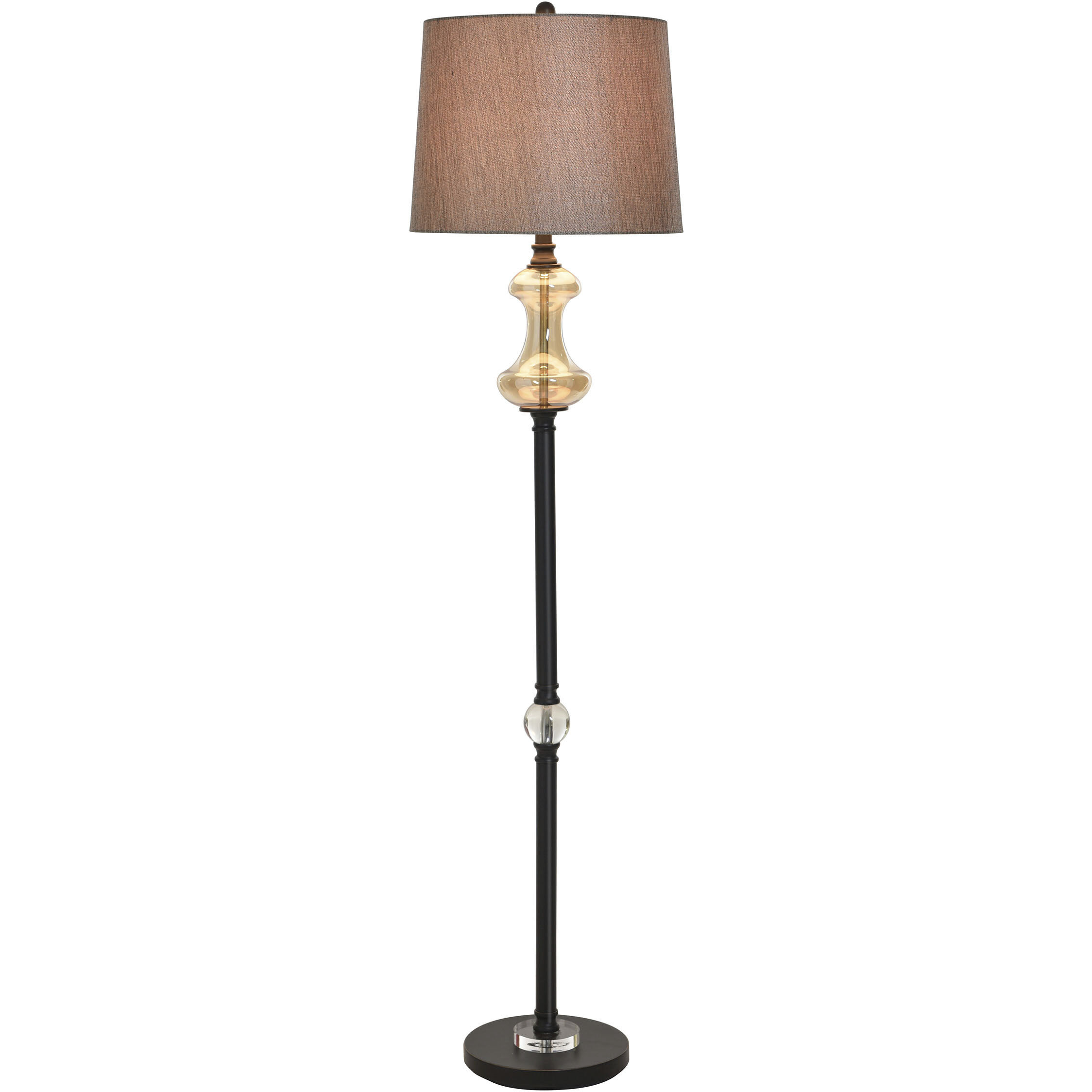 Callahan 62.5 inch 100 watt Madison Bronze and Grey Floor Lamp Portable Light