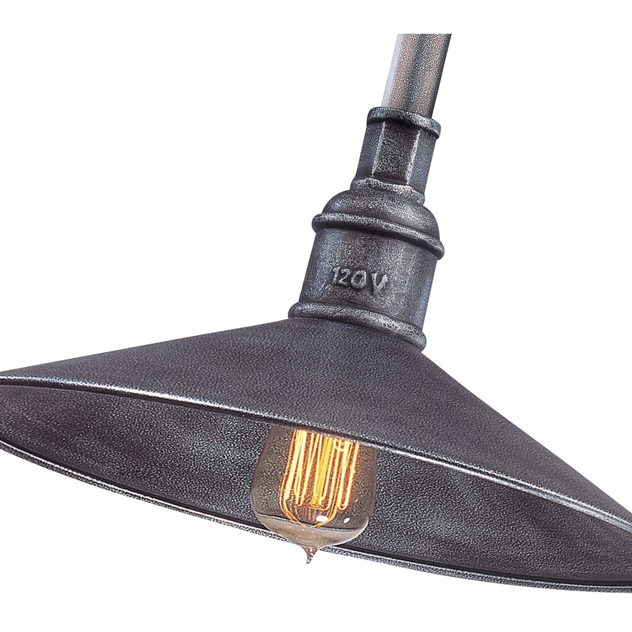 Toledo 1 Light 14 inch Old Silver Outdoor Pendant