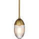 Whitworth 1 Light 6 inch Polished Brass Pendant Ceiling Light, Small