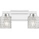 Jacqueline Vanity Wall Light in Chrome