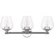 Willow 3 Light 23 inch Polished Chrome Vanity Sconce Wall Light