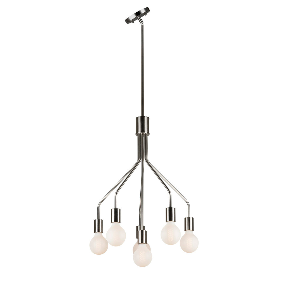 Signature 6 Light 16.75 inch Brushed Nickel Chandelier Ceiling Light