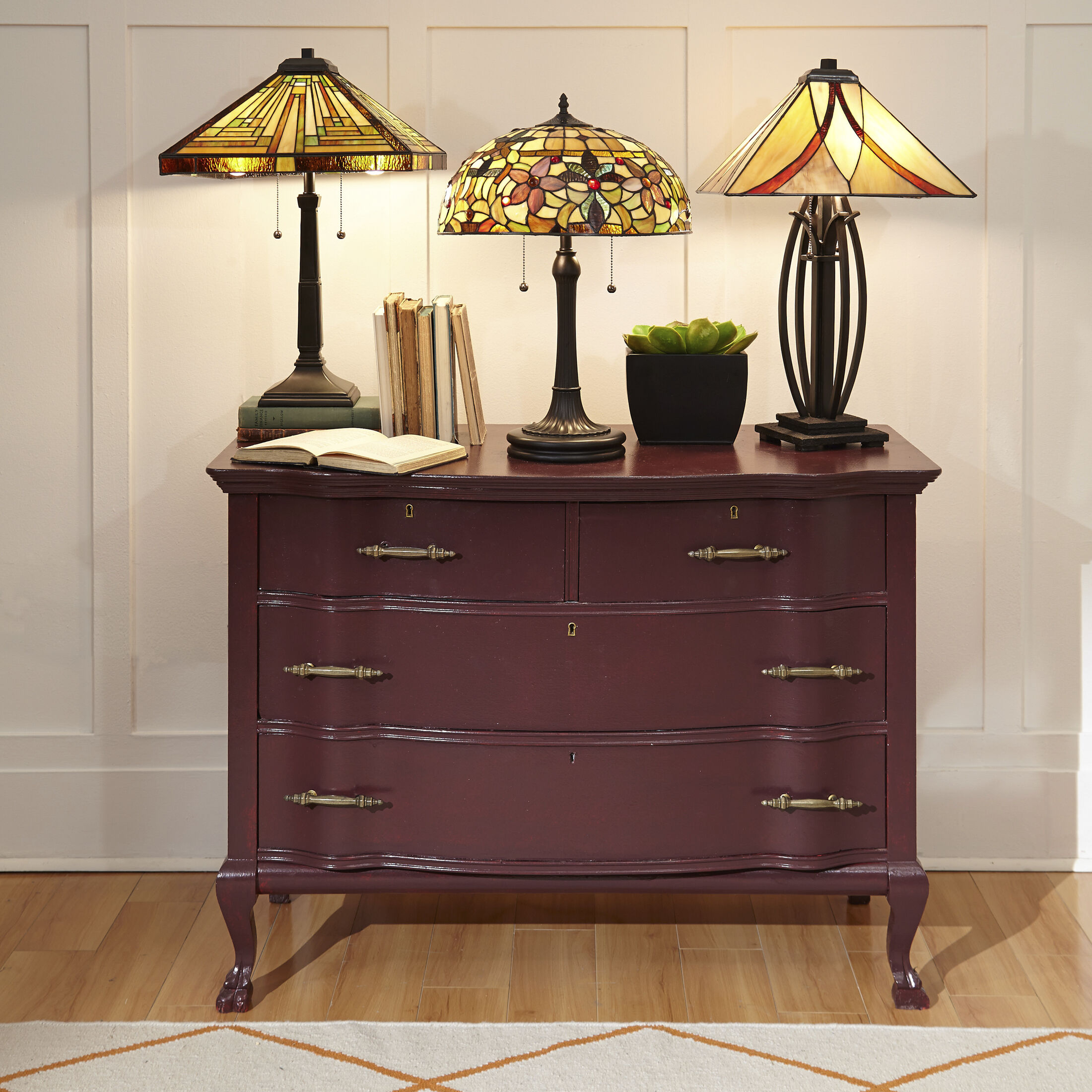 Stephen 23 inch 75 watt Vintage Bronze Table Lamp Portable Light, Naturals