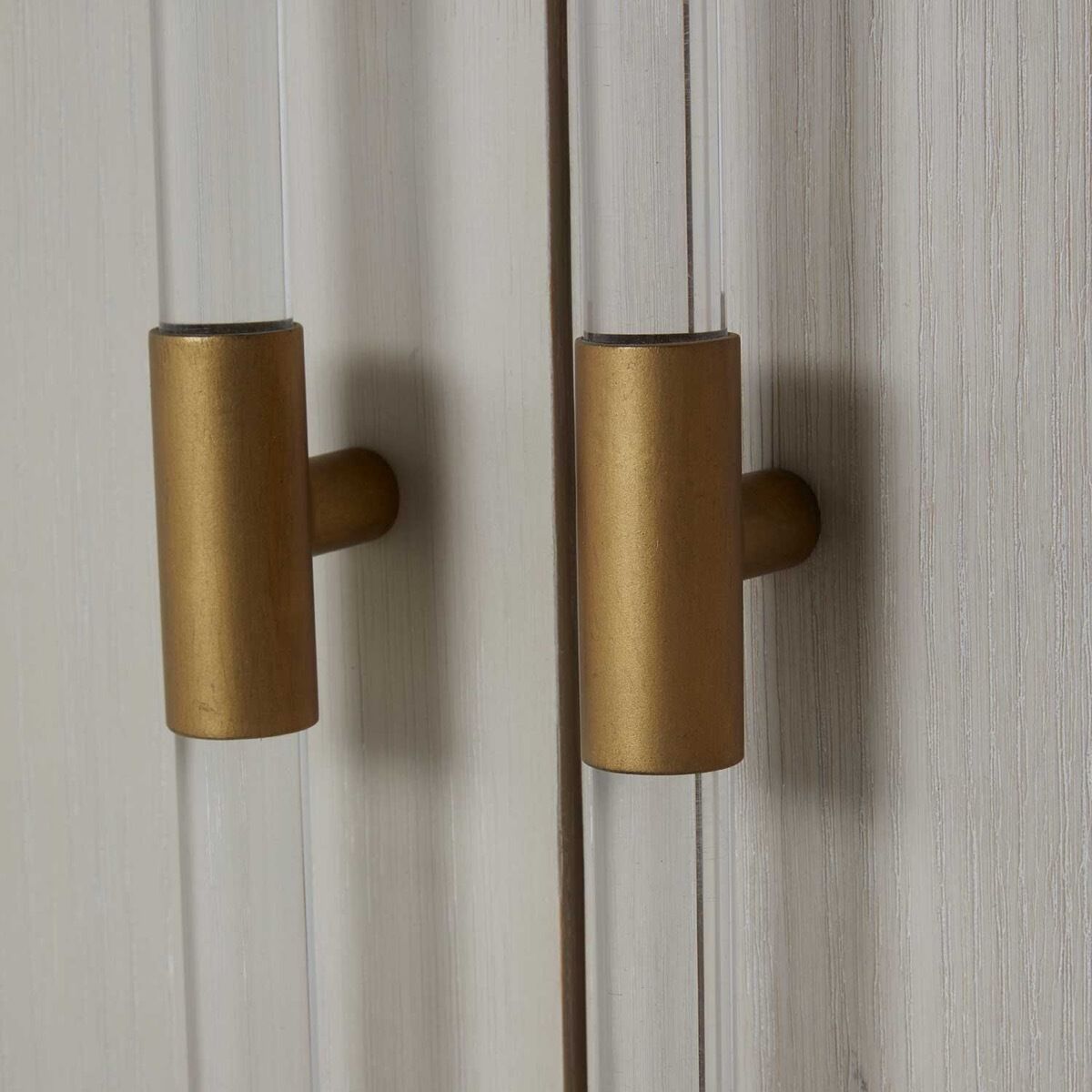 Winford Cerused White / Stained Gold Cabinet