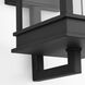 C&M by Chapman & Myers Cupertino 1 Light 15 inch Textured Black Outdoor Wall Lantern