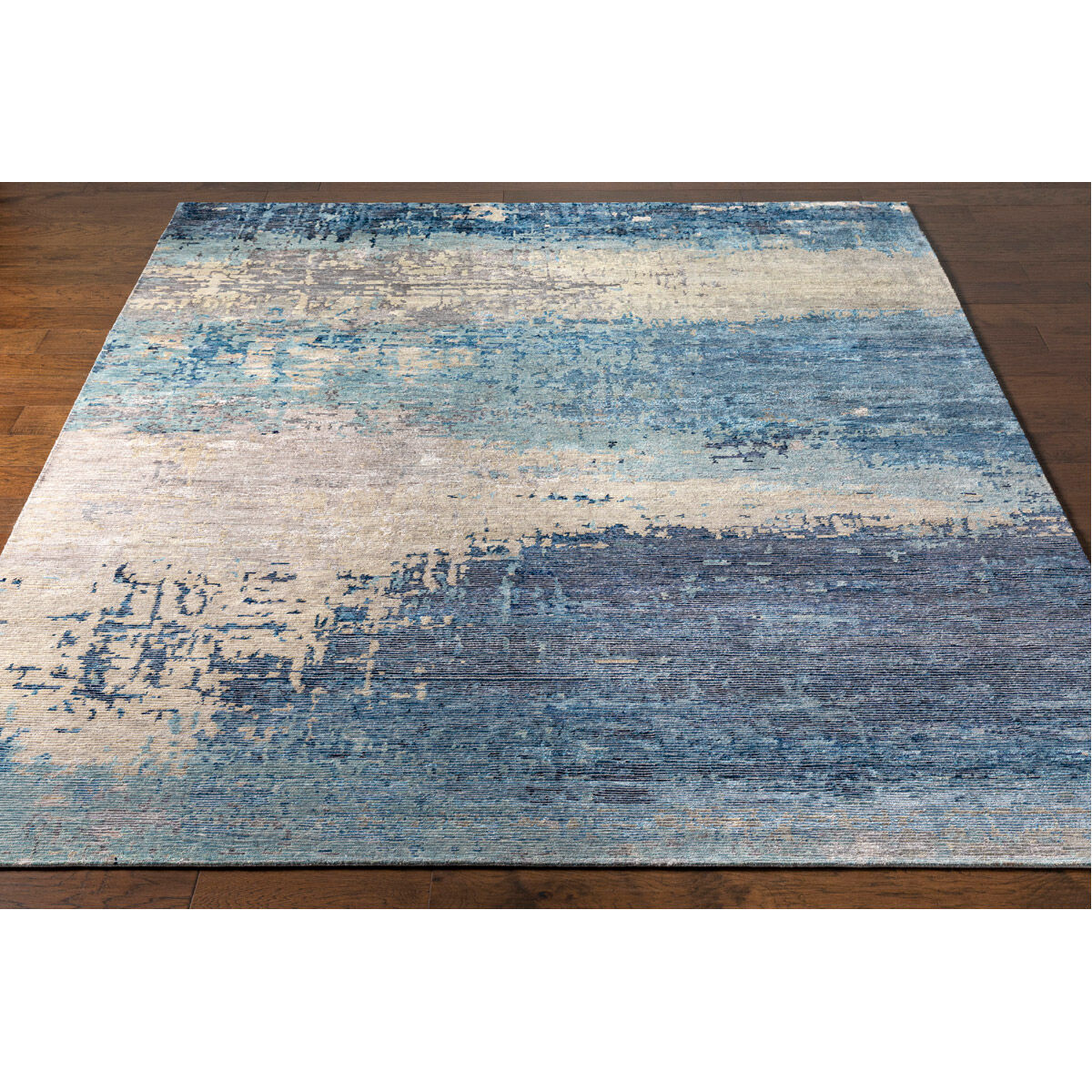 Baranof 156 X 108 inch Sky Blue Rug in 9 x 13, Rectangle