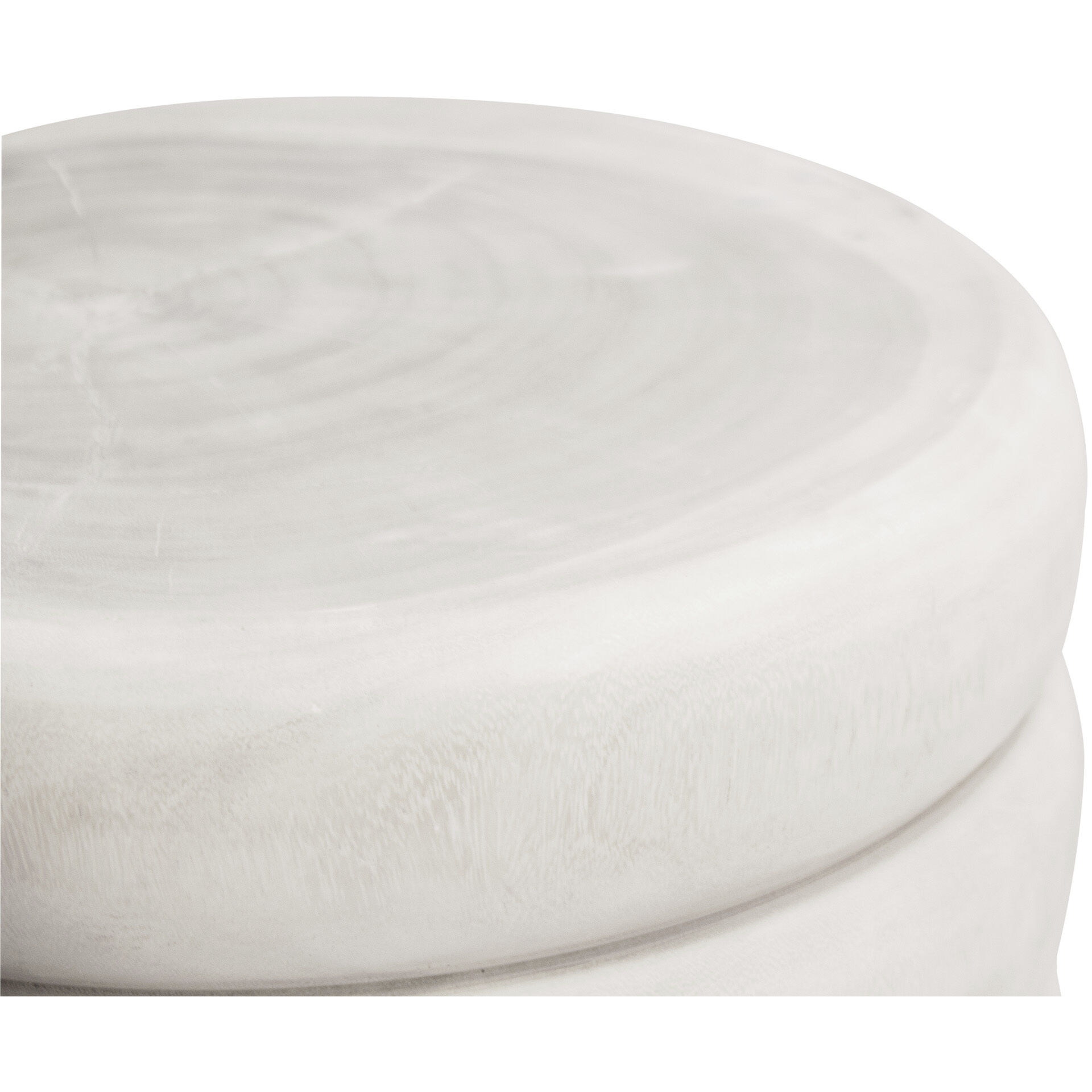 Tengal 17.7 inch Off-White Table/Stool