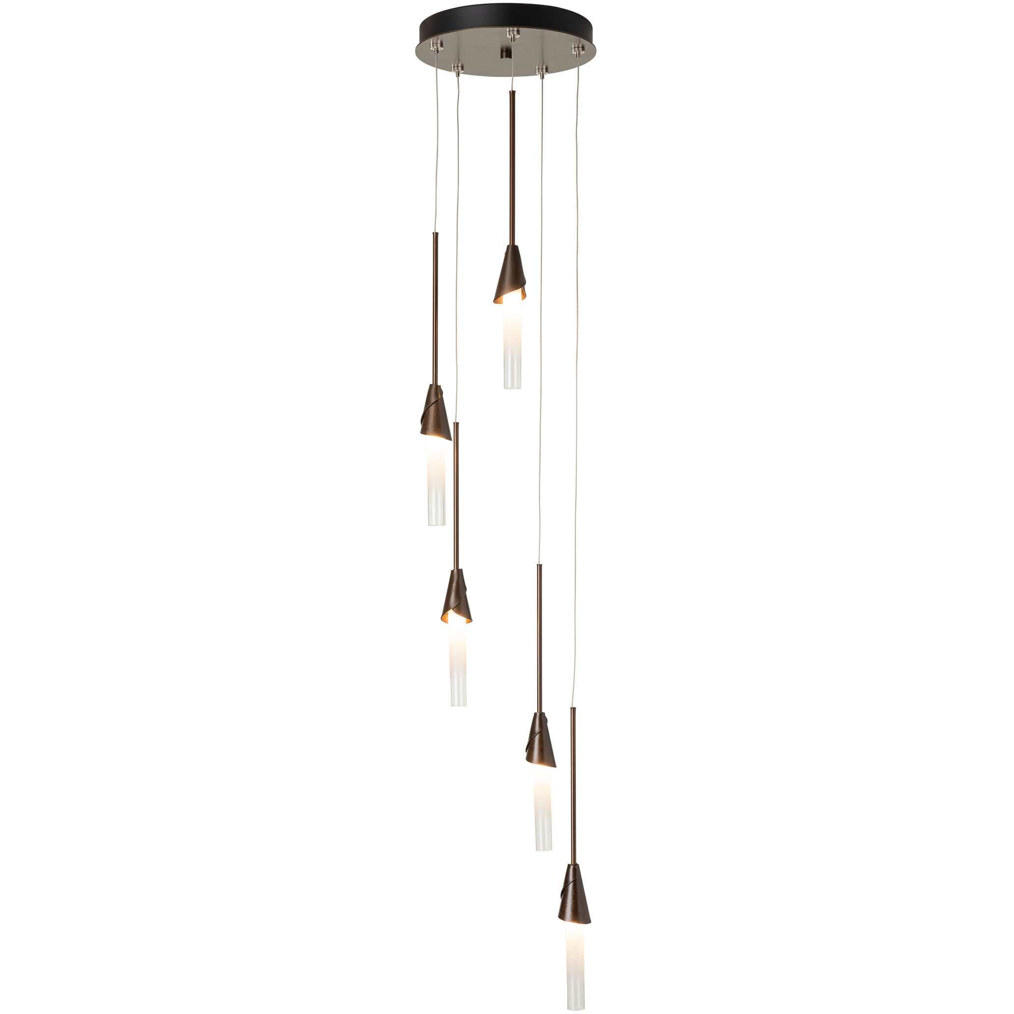 Lilium 5 Light 12.3 inch Vintage Platinum Multi-Light Pendant Ceiling Light