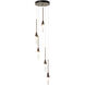 Lilium 5 Light 12.3 inch Vintage Platinum Multi-Light Pendant Ceiling Light