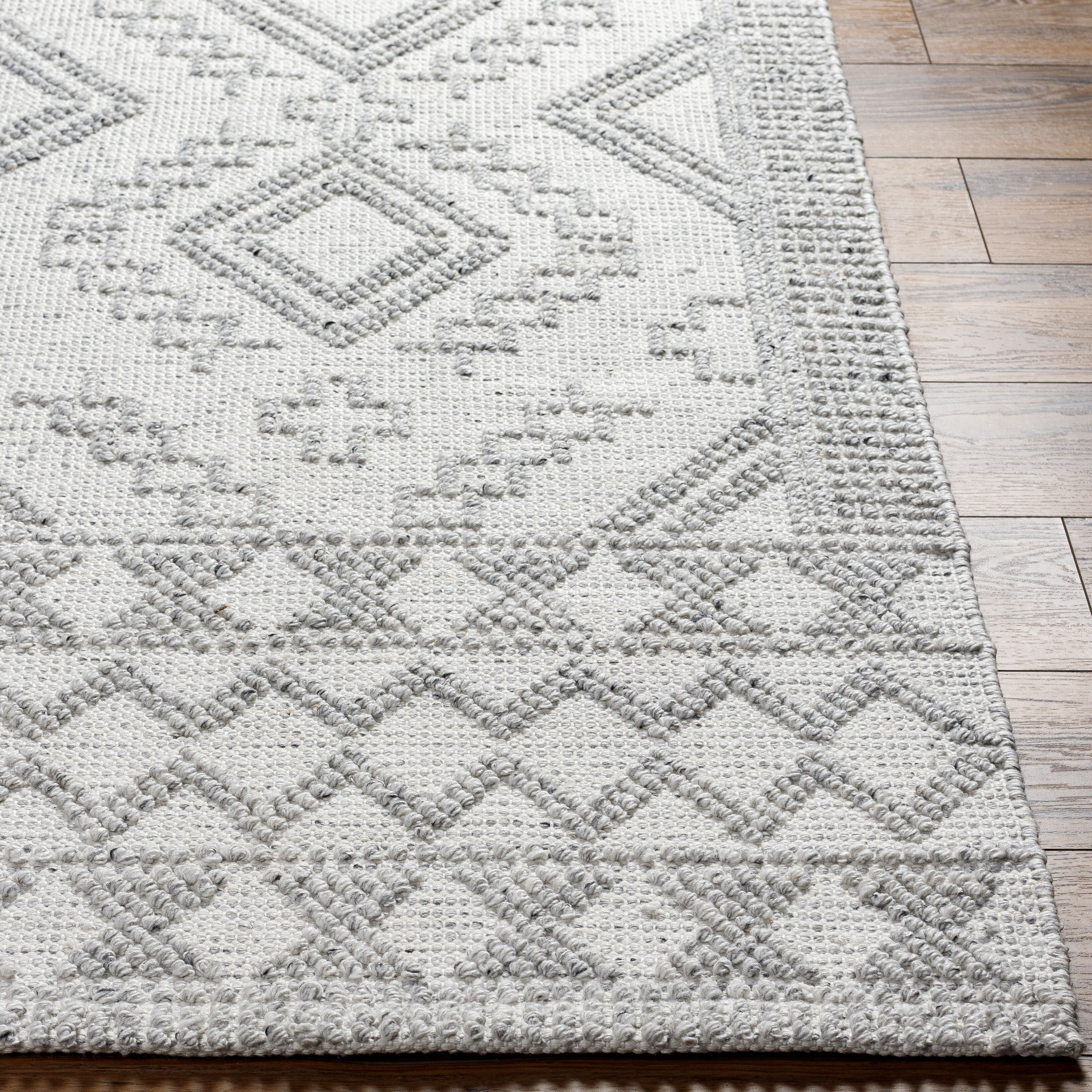 Napoli 108 X 72 inch White Rug, Rectangle