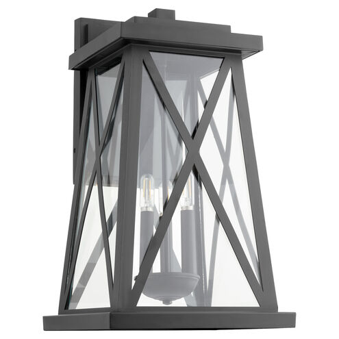 Artesno 3 Light 22 inch Textured Black Outdoor Wall Lantern