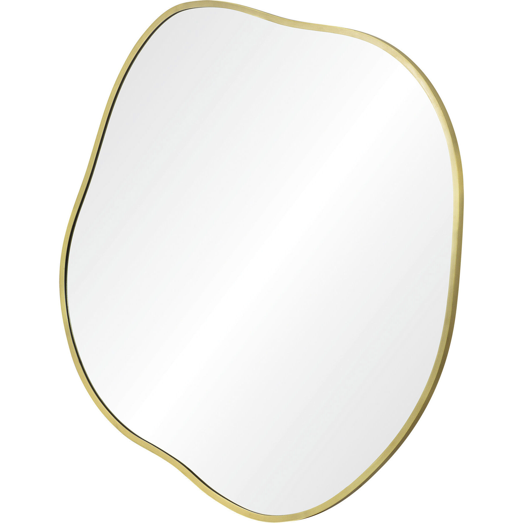 Nucleus 36 X 36 inch Clear and Satin Brass Wall Mirrors, Set of 3
