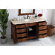 Danville 60 X 60 X 36 inch Teak Vanity Sink Set