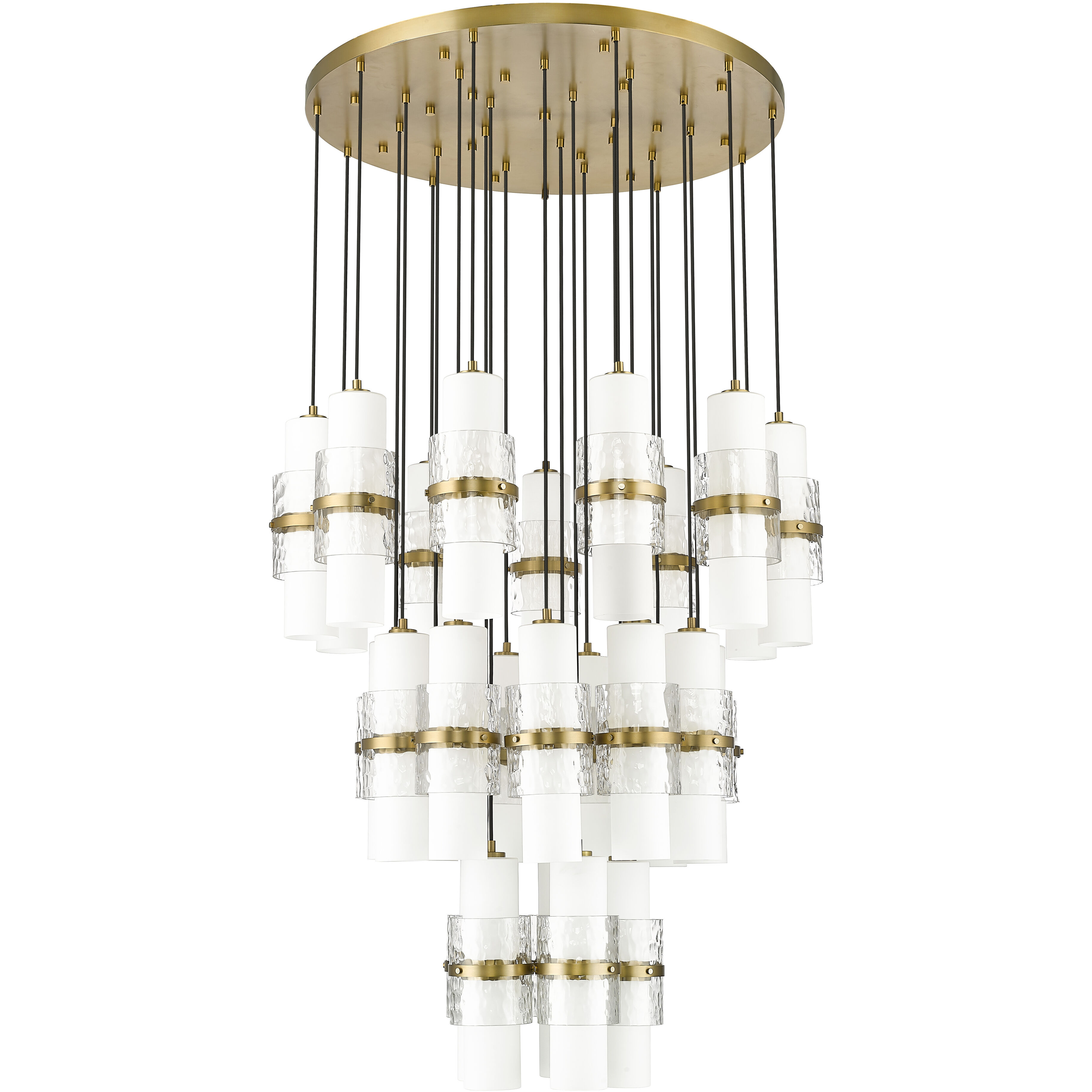 Cayden 27 Light 36 inch Modern Gold Chandelier Ceiling Light