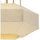 Lisa McDennon Lyla 1 Light 15 inch Lacquered Brass Semi-flush Mount Ceiling Light