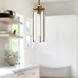 Alora Mood Belmont Pendant Ceiling Light in Aged Gold