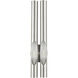 Acra 2 Light 5 inch Brushed Nickel ADA ADA Double Sconce Wall Light