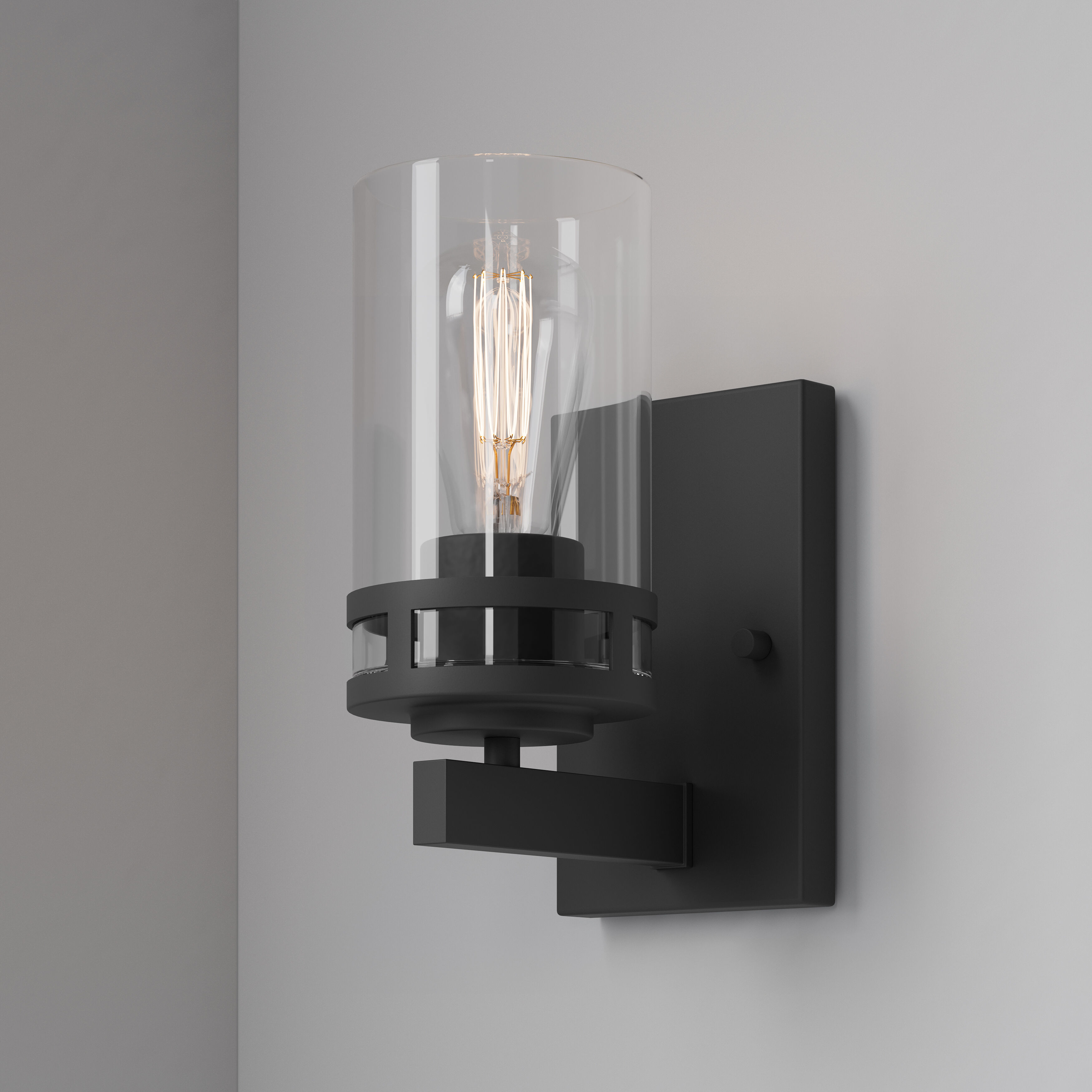 Lunden 1 Light 4.5 inch Matte Black Wall Sconce Wall Light