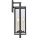 Gladwyn 3 Light 22 inch Matte Black Outdoor Sconce