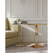 Bangle 27.25 X 18 inch Gold Leaf/Antique Mirror Accent Table