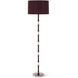 Kane 64.5 inch 150.00 watt Sugar Plum and Rose Water with Polished Nickel Floor Lamp Portable Light