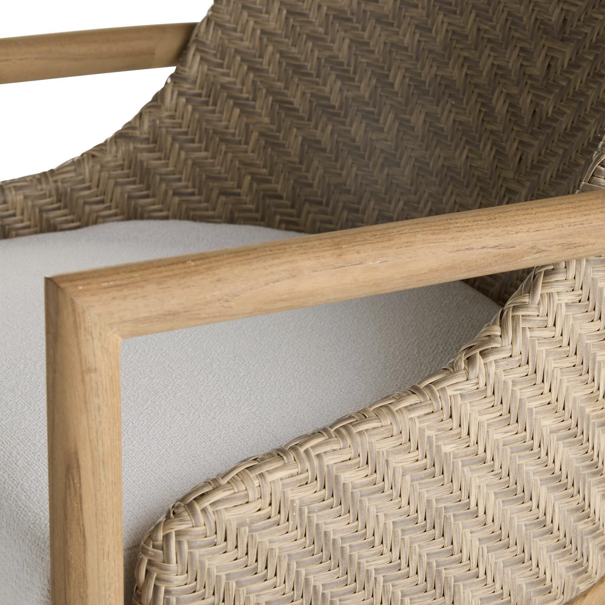 Chilton 42 inch Pearl and Dark Blonde with Natural Outdoor Bar Stool