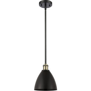 Ballston Dome LED 7.5 inch Black Antique Brass Pendant Ceiling Light