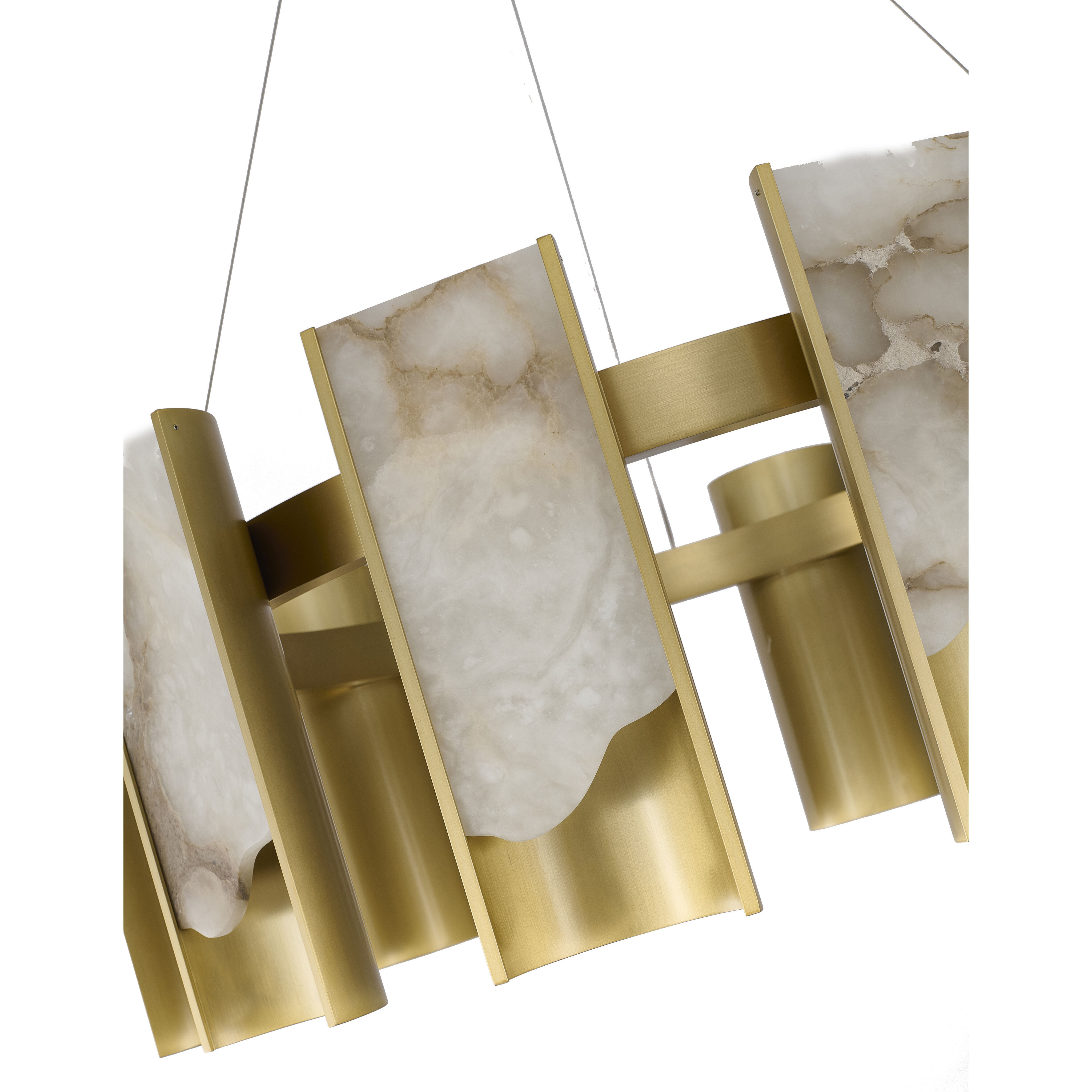 Canada LED 11.6 inch Satin Brass Chandelier Ceiling Light