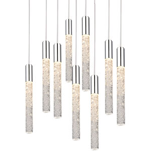 Modern Forms Magic LED 17 inch Polished Nickel Multi-Light Pendant Ceiling Light in 9, Round PD-35609-PN - Open Box