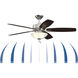 Aire Deluxe 52 inch Matte White Fan-Uni