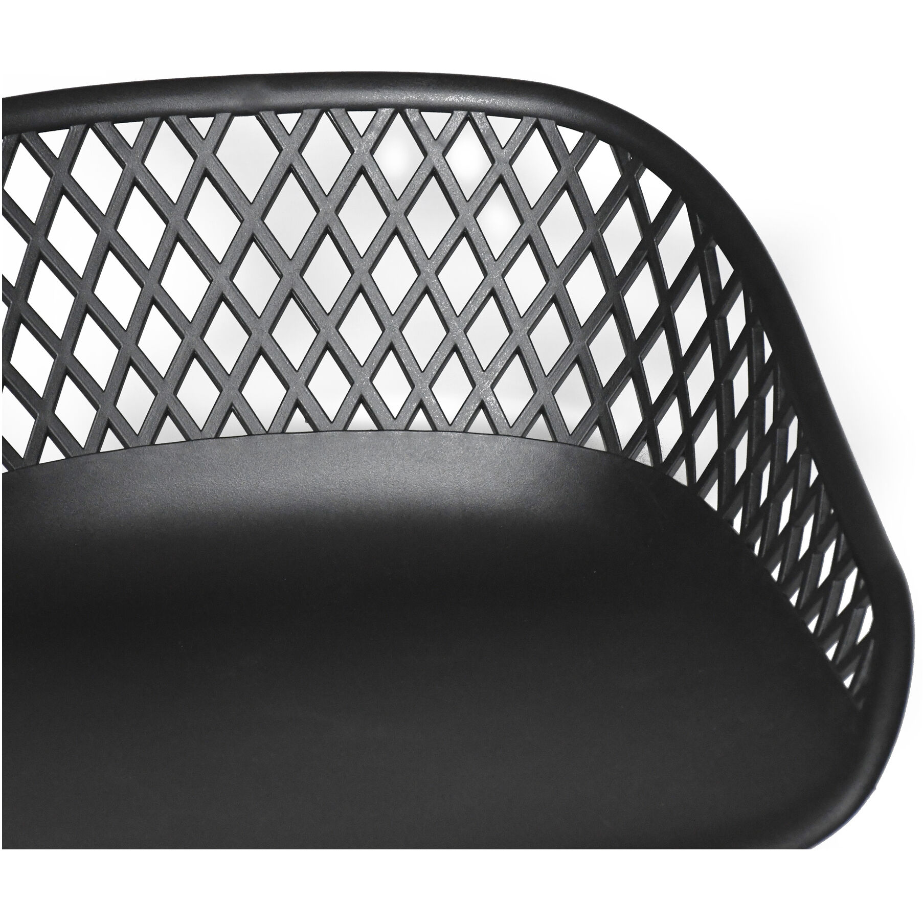 Piazza 34 inch Black Outdoor Counter Stool