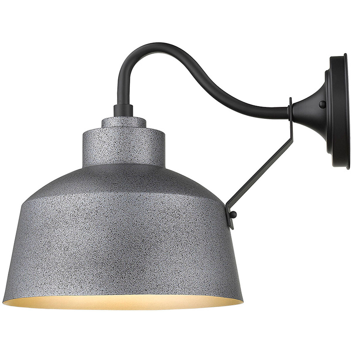 Barnes 1 Light 9 inch Gray Exterior Wall Mount