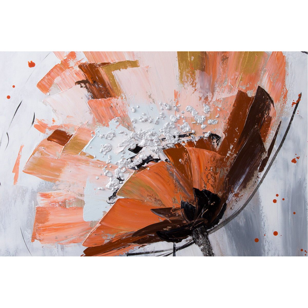 Vibrance Gray and Pink Canvas Wall Art, Varaluz Casa