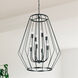 Corey 8 Light 25 inch Matte Black Foyer Ceiling Light