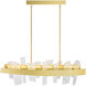 Guadiana LED 39 inch Satin Gold Island/Pool Table Light Ceiling Light