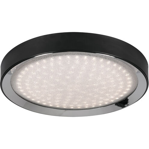 Belle LED 19 inch Black Flush Mount Ceiling Light