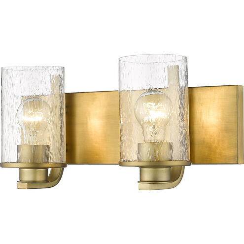 Beckett 2 Light 16 inch Olde Brass Vanity Wall Light