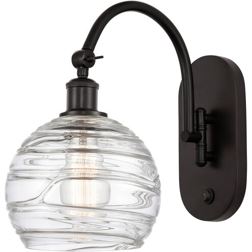 Ballston Athens Deco Swirl LED 8 inch Oil Rubbed Bronze Sconce Wall Light