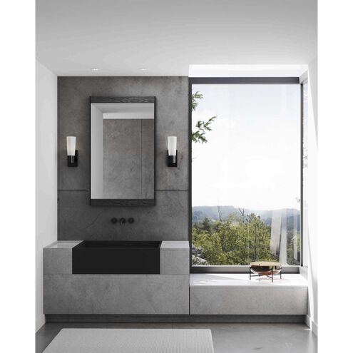 Zura 1 Light 5 inch Matte Black Bath Vanity Wall Light, Design Series