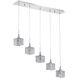 Shimera 5 Light 34 inch Chrome Pendant Ceiling Light