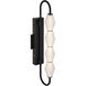 Geode 4 Light 27 inch Matte Black Outdoor Wall Light