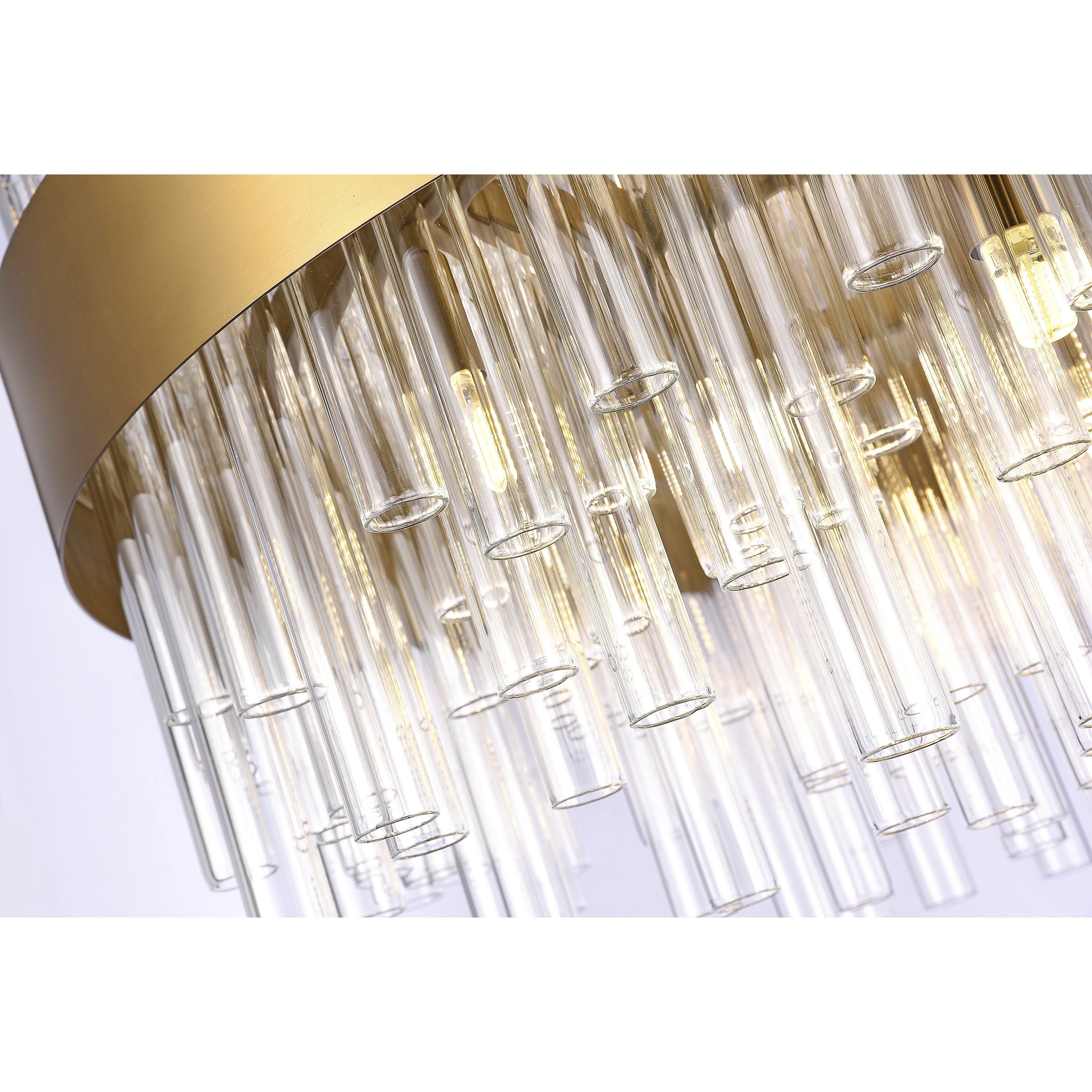 Canada LED 23.6 inch Matte Brass Chandelier Ceiling Light